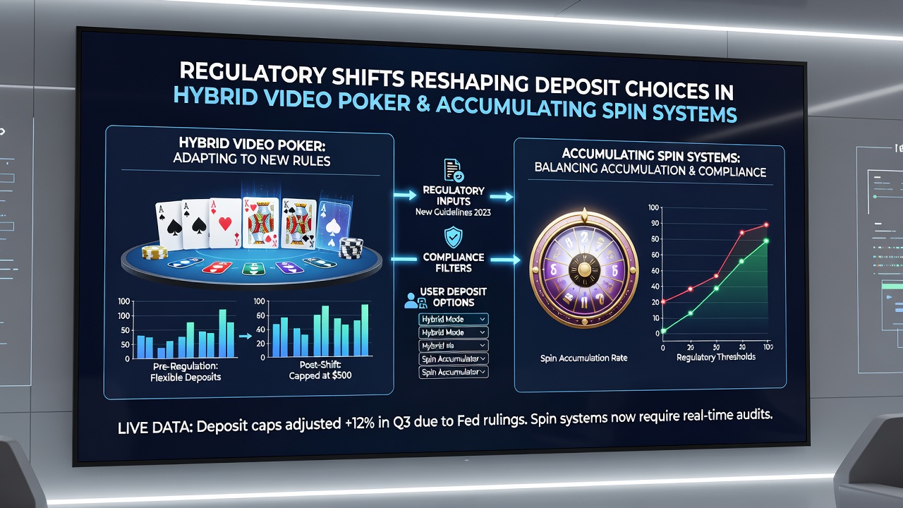 Detailed view of deposit interface adaptations in hybrid video poker games with spin accumulation