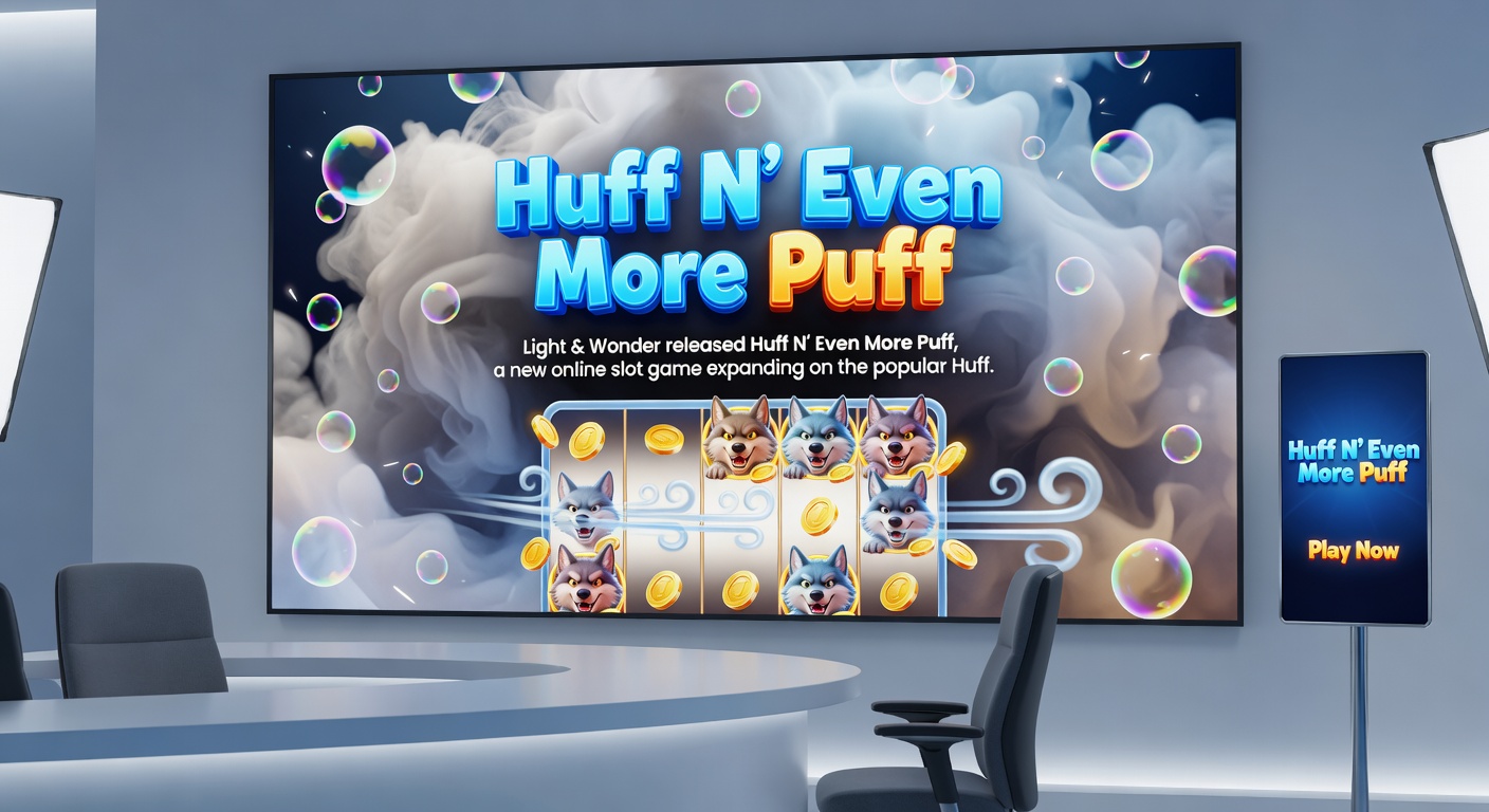 Close-up of bonus wheel and jackpot features in Huff N' Even More Puff, showcasing progressive prizes and free spin triggers